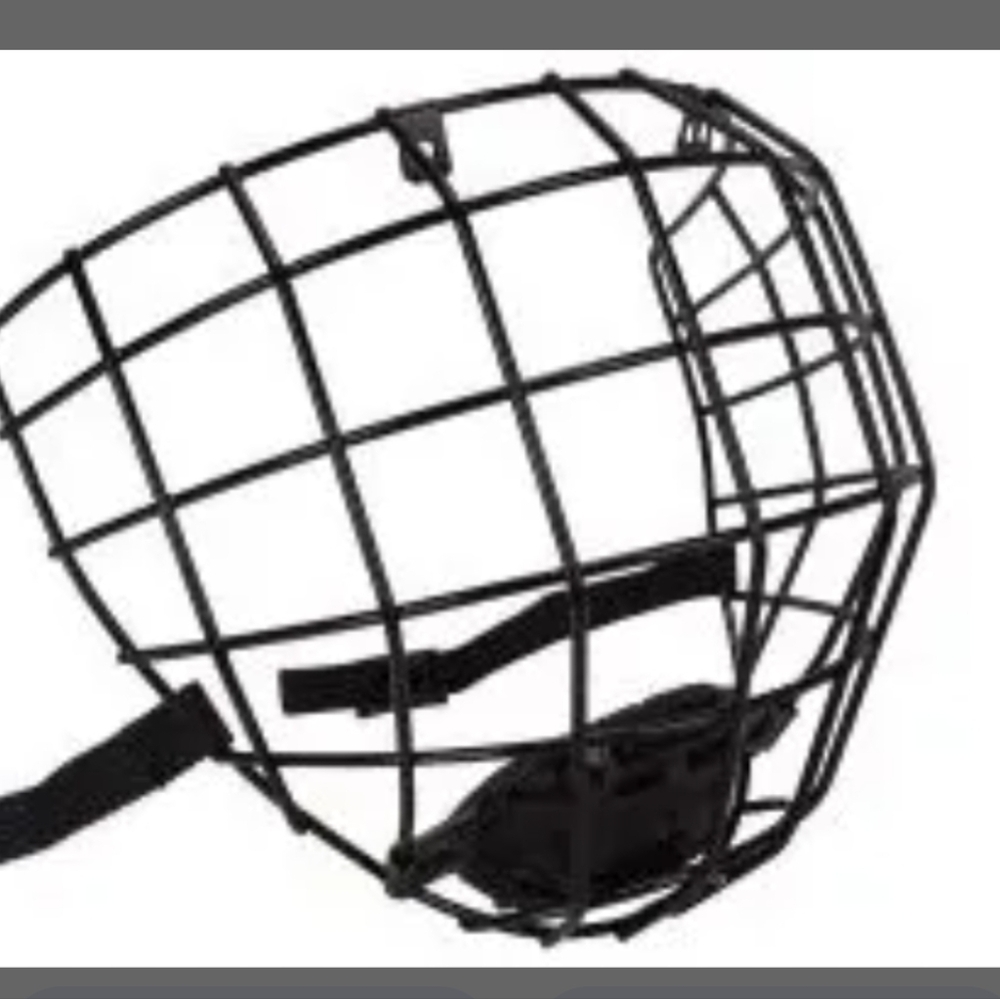 CCM FM10 Black full Wire Cage Facemask. Hockey Roller Ice Skating